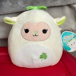 8” Emela St Paddy’s Clover Lamb Squishmallow